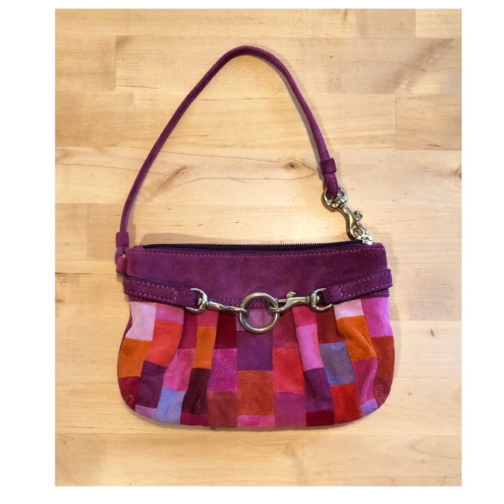 Coach Wristlet Patchwork Suede - image 2